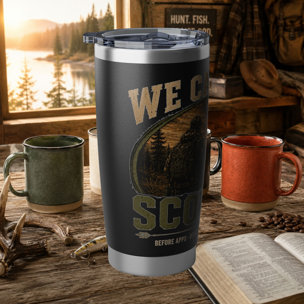 Vagabond 20oz Tumbler — 'Called it Scouting" Rustic Adventure Insulated Travel Mug
