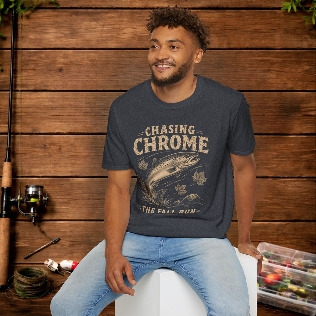 Chasing Chrome Fishing T-Shirt — The Fall Run Trout Tee