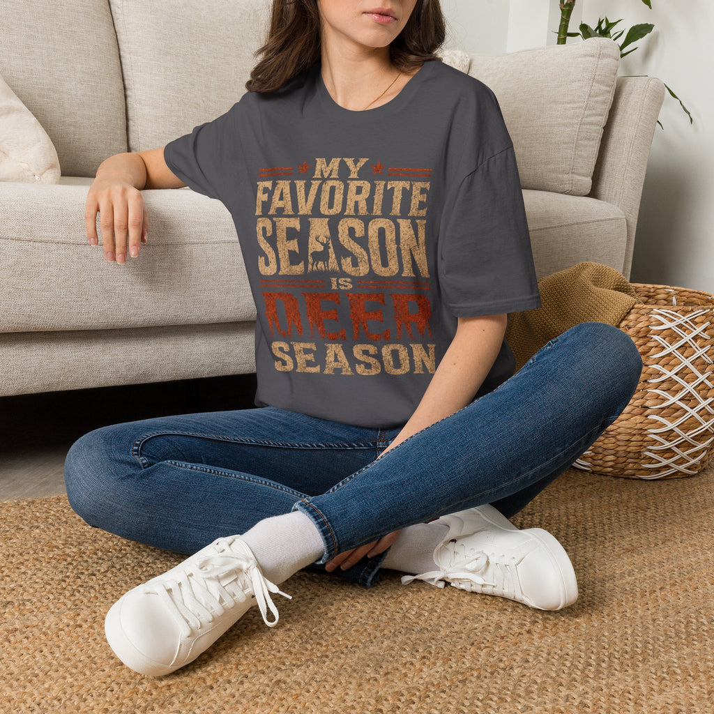 Deer Season T‑Shirt — "My Favorite Season Is Deer Season" Rustic Hunting Tee