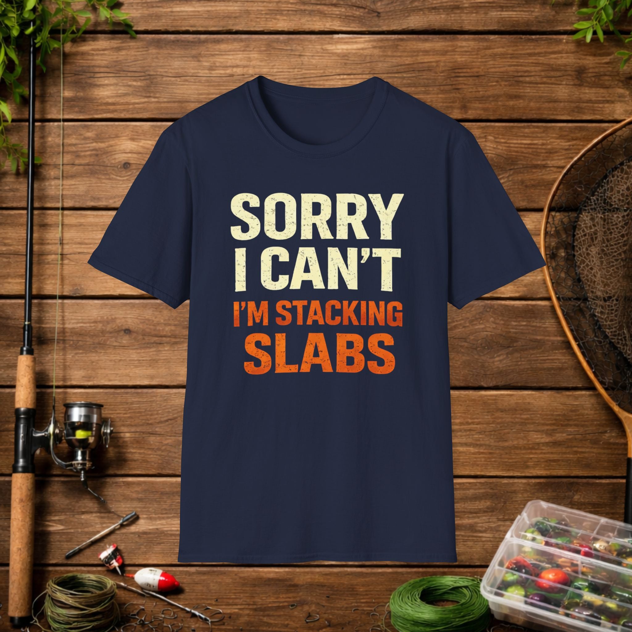 Sorry I Can’t I’m Stacking Slabs Shirt – Funny Crappie Fishing Tee – Bream & Panfish Angler Shirt – Fishing Gift