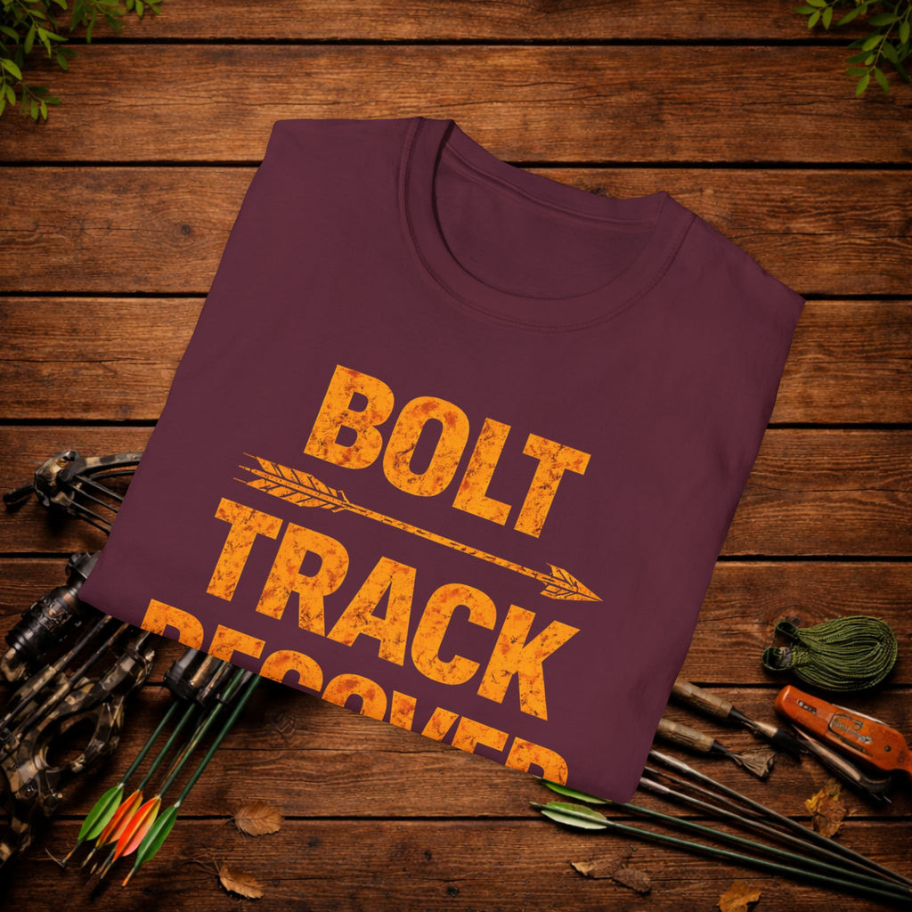 Bolt Track Recover Crossbow Hunting Shirt – Deer Hunting Tee – Bowhunter Apparel – Hunter Gift