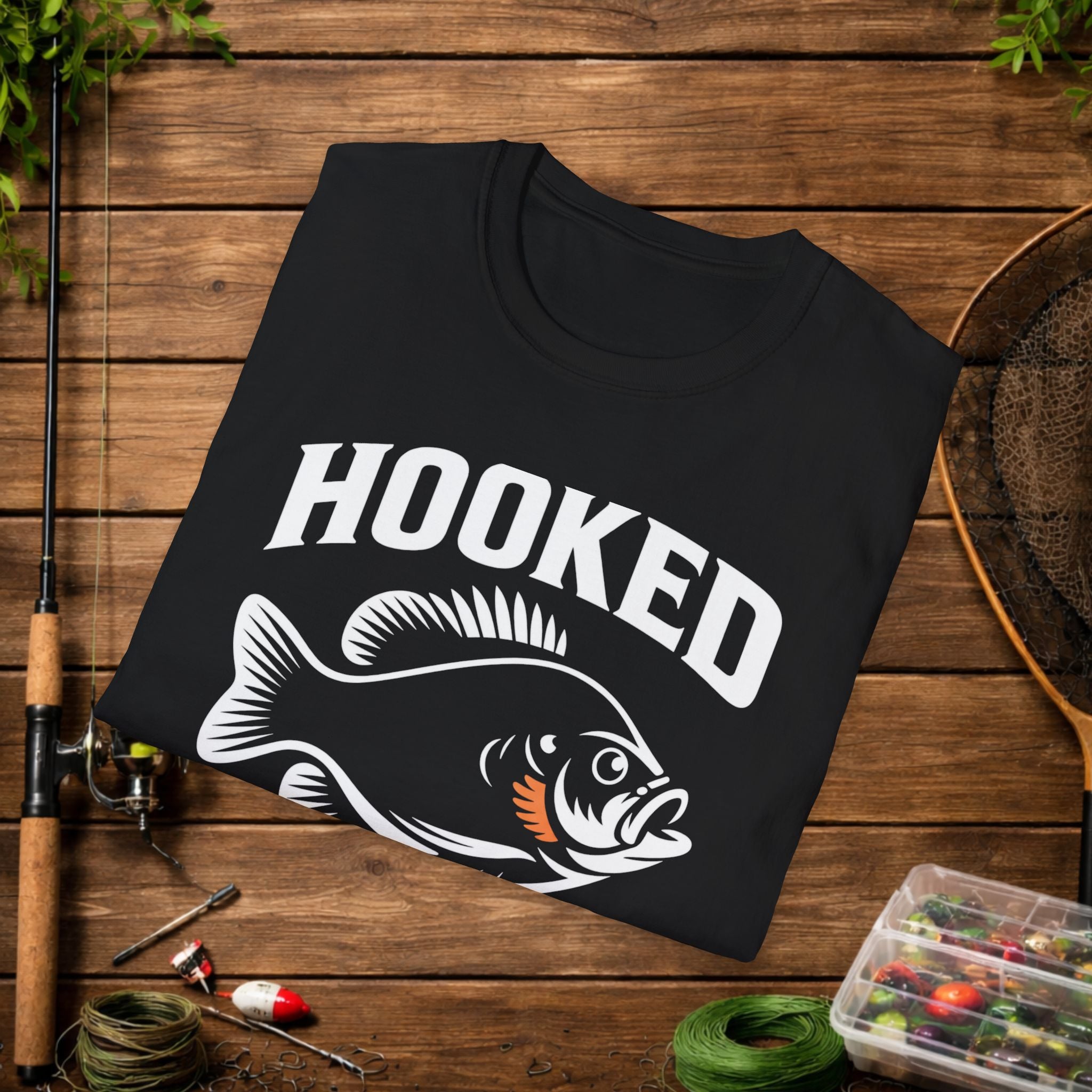 Hooked On Gills Bluegill Fishing T-Shirt – Panfish Angler Graphic Tee