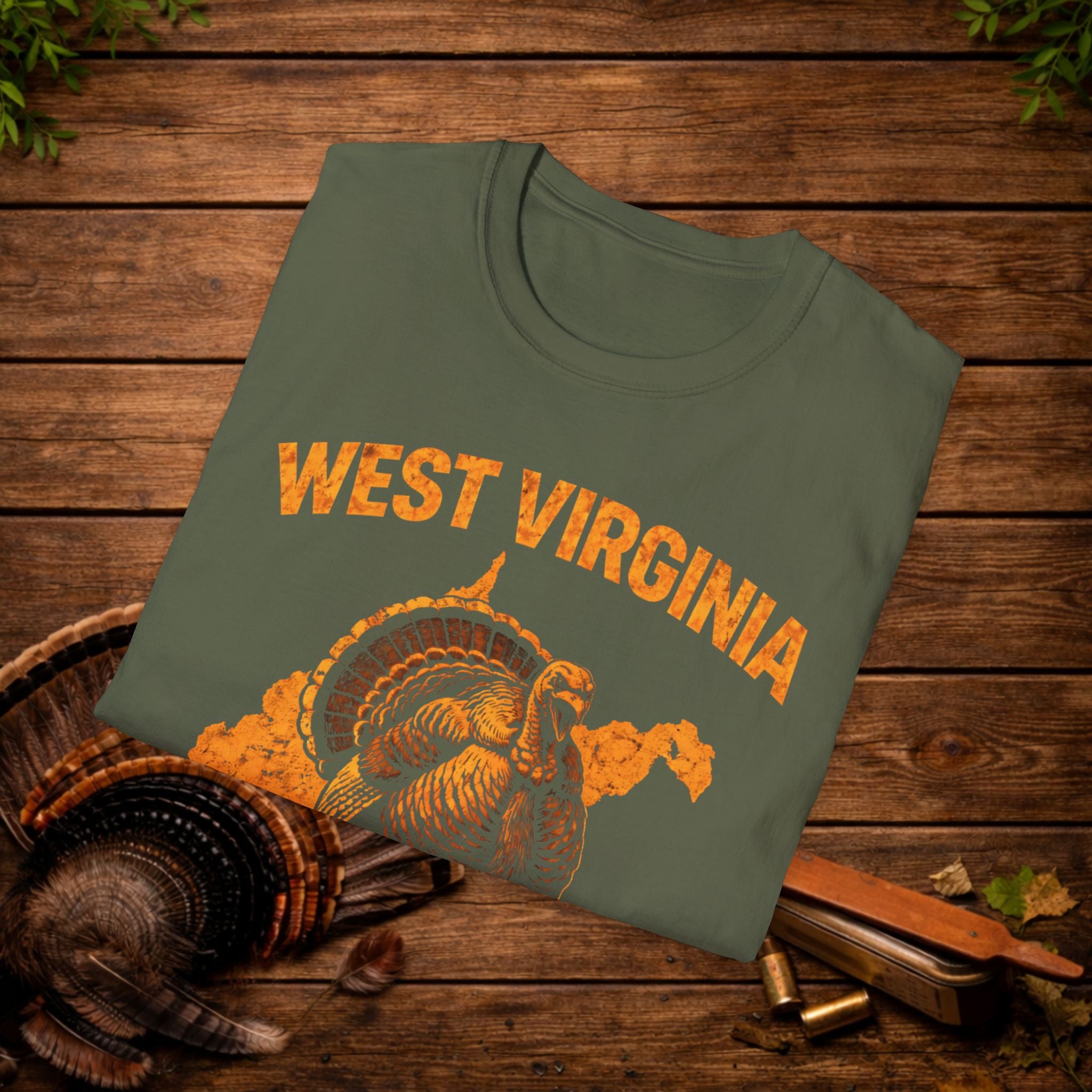 West Virginia Strut Turkey Hunting Shirt – WV Gobbler Tee – Mountain State Turkey Season Shirt – Hunter Gift