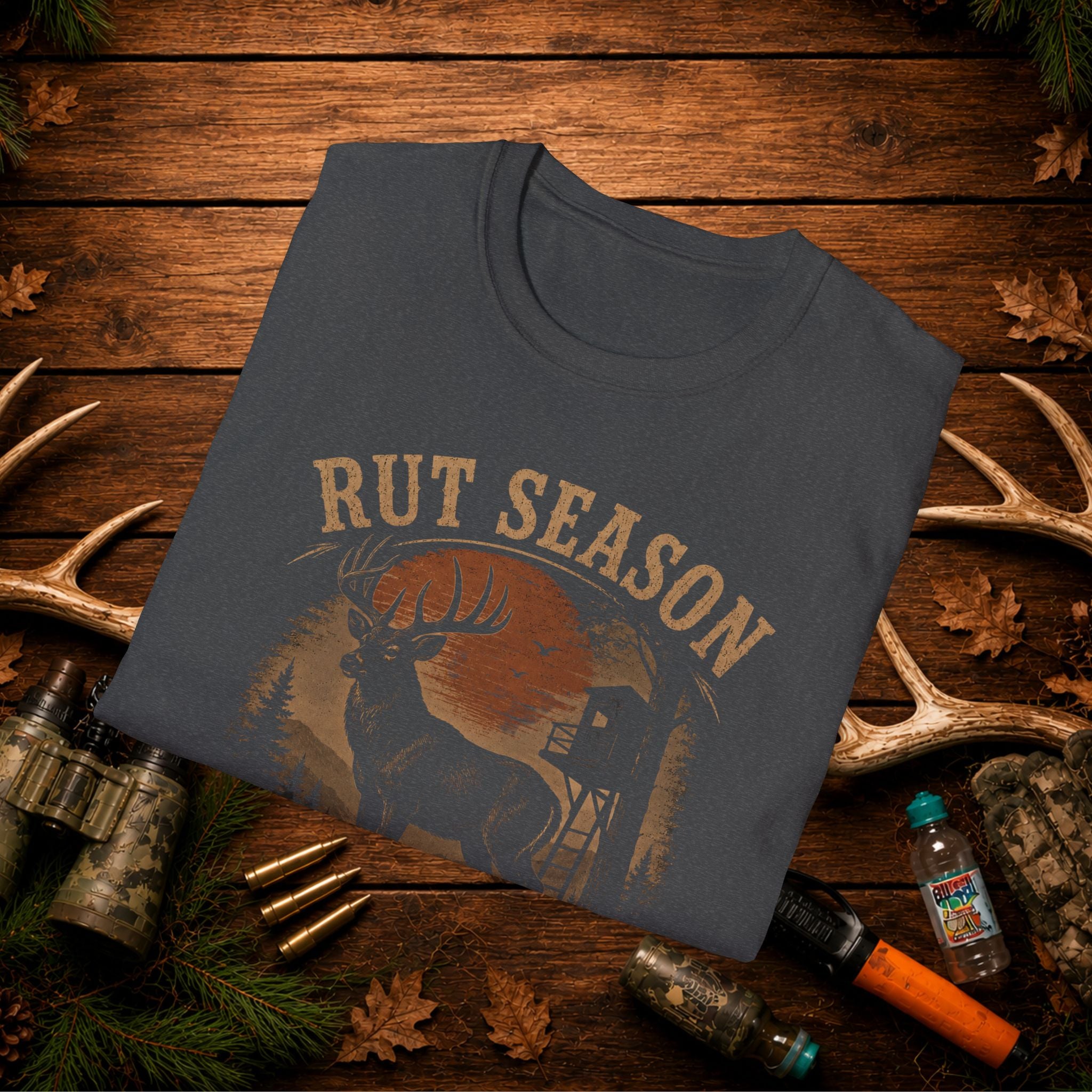 Rut Season T‑Shirt — "Sorry, Can't. It's Rut Season" Deer Hunting Tee