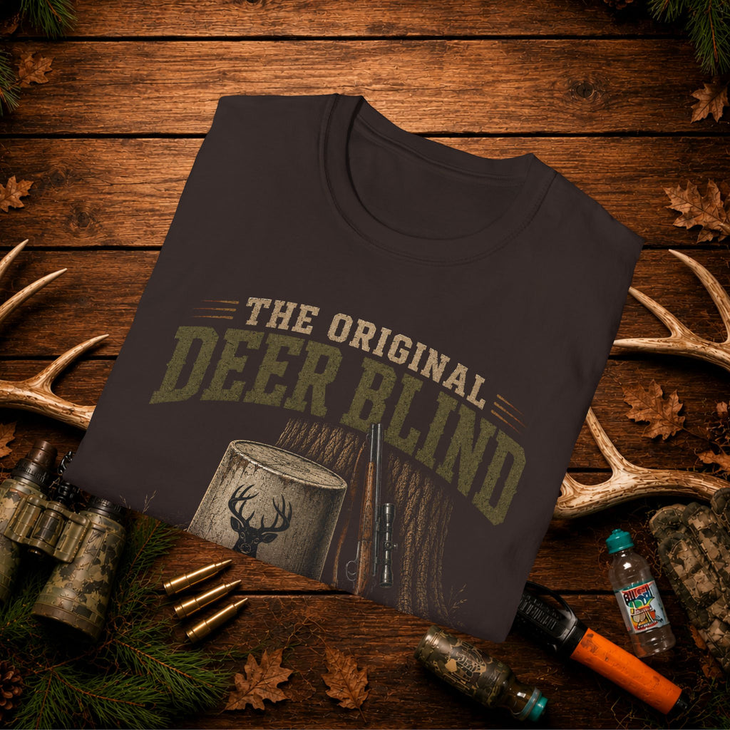 Deer Blind T-Shirt — 'The Original Deer Blind' Hunting Graphic Tee