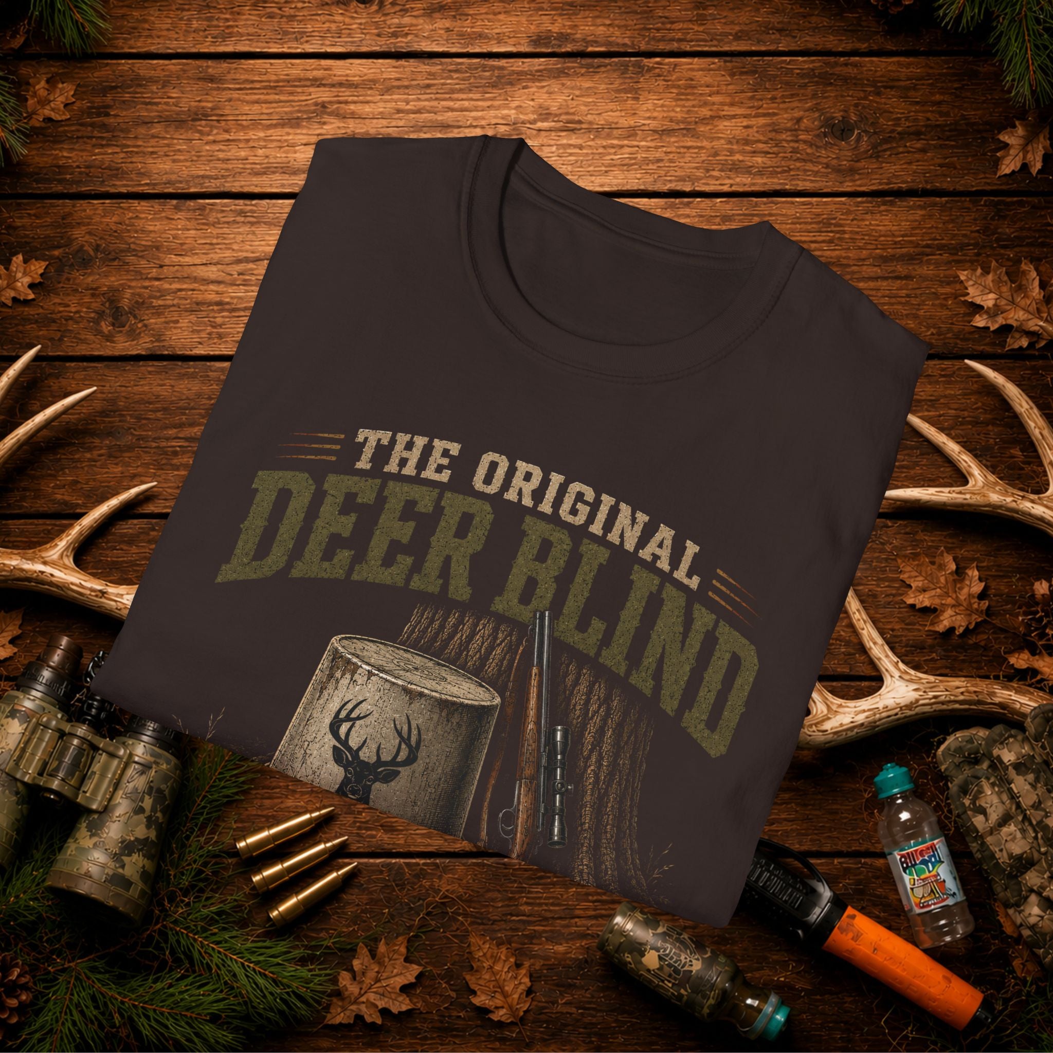 Deer Blind T-Shirt — 'The Original Deer Blind' Hunting Graphic Tee