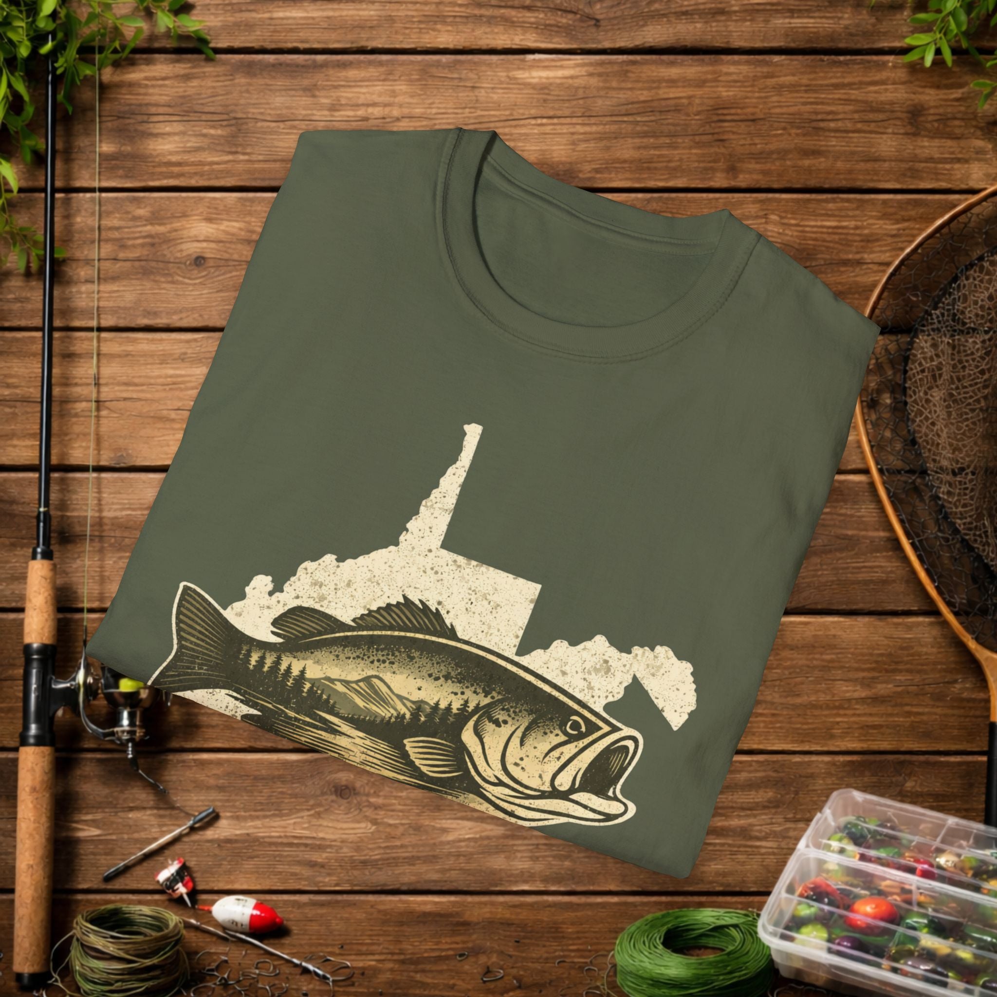 Bass Fishing Shirt Vintage | Largemouth Bass Graphic Tee | Fisherman Gift | Outdoor Fishing Shirt | Angler Apparel | Lake Life Tee