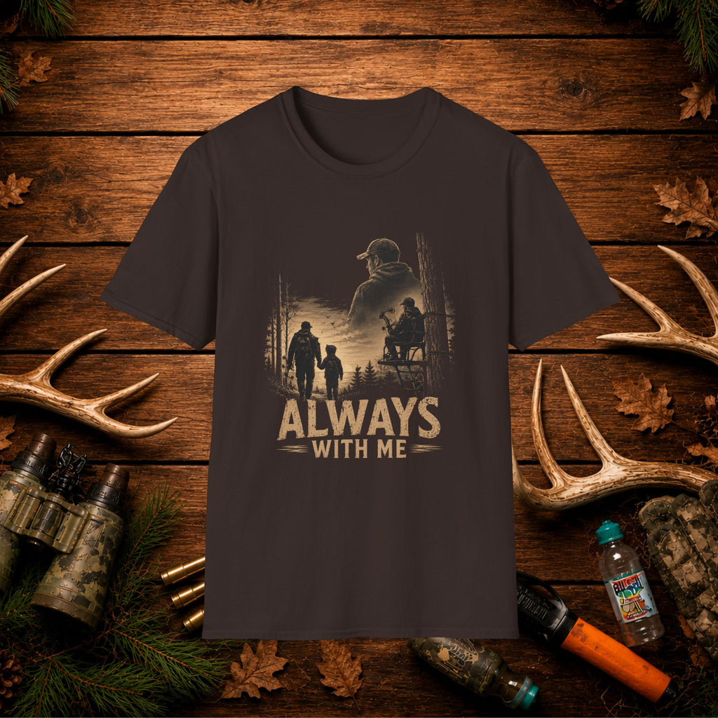 Always With Me Deer Hunting T-Shirt – Vintage Memorial Tee