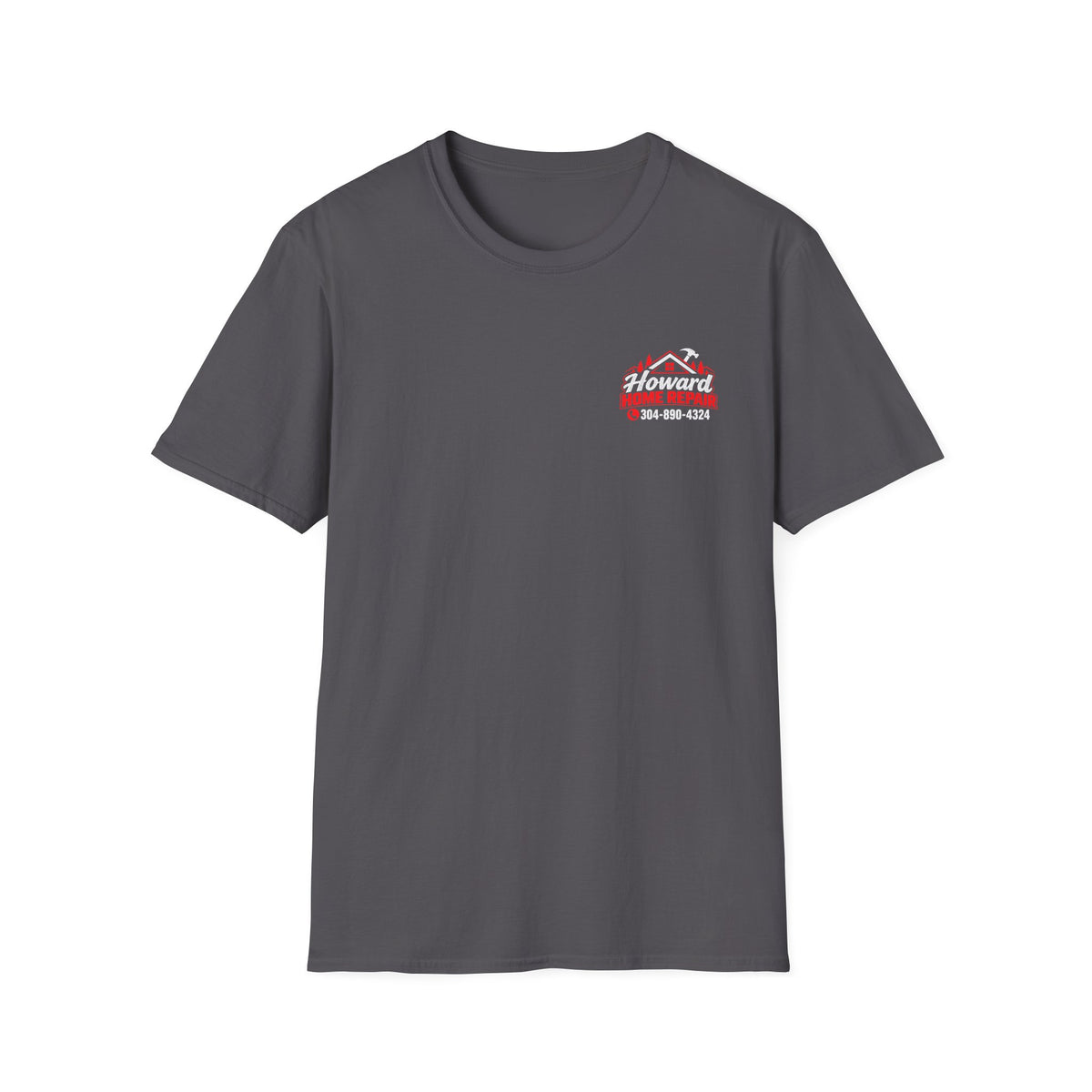 Howard Home Repair T-Shirt — Logo & Contact Workwear