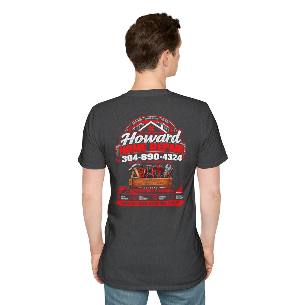 Howard Home Repair T-Shirt — Logo & Contact Workwear