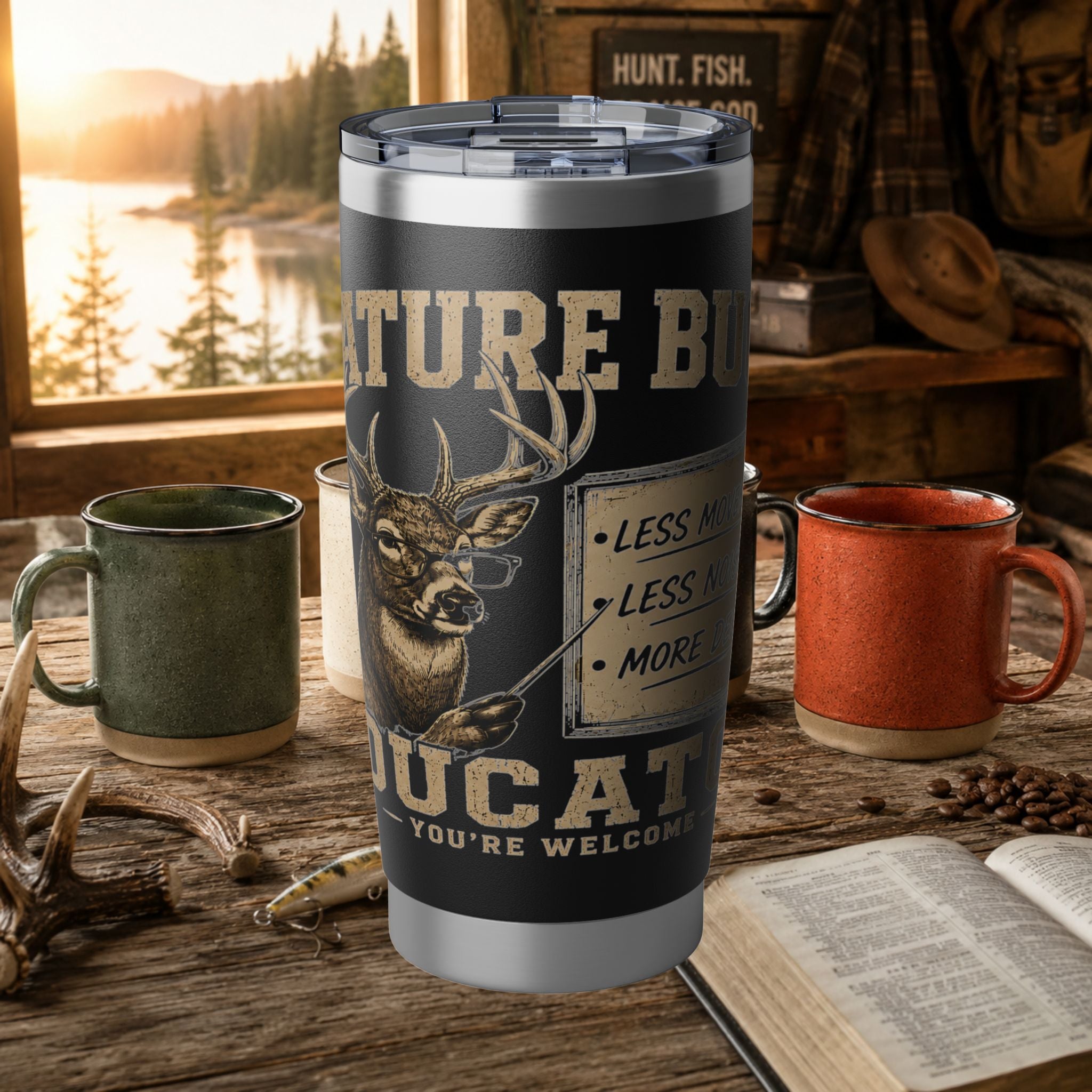 Mature Bug Hunter Tumbler — 20oz Insulated Travel Mug (You’re Welcome)