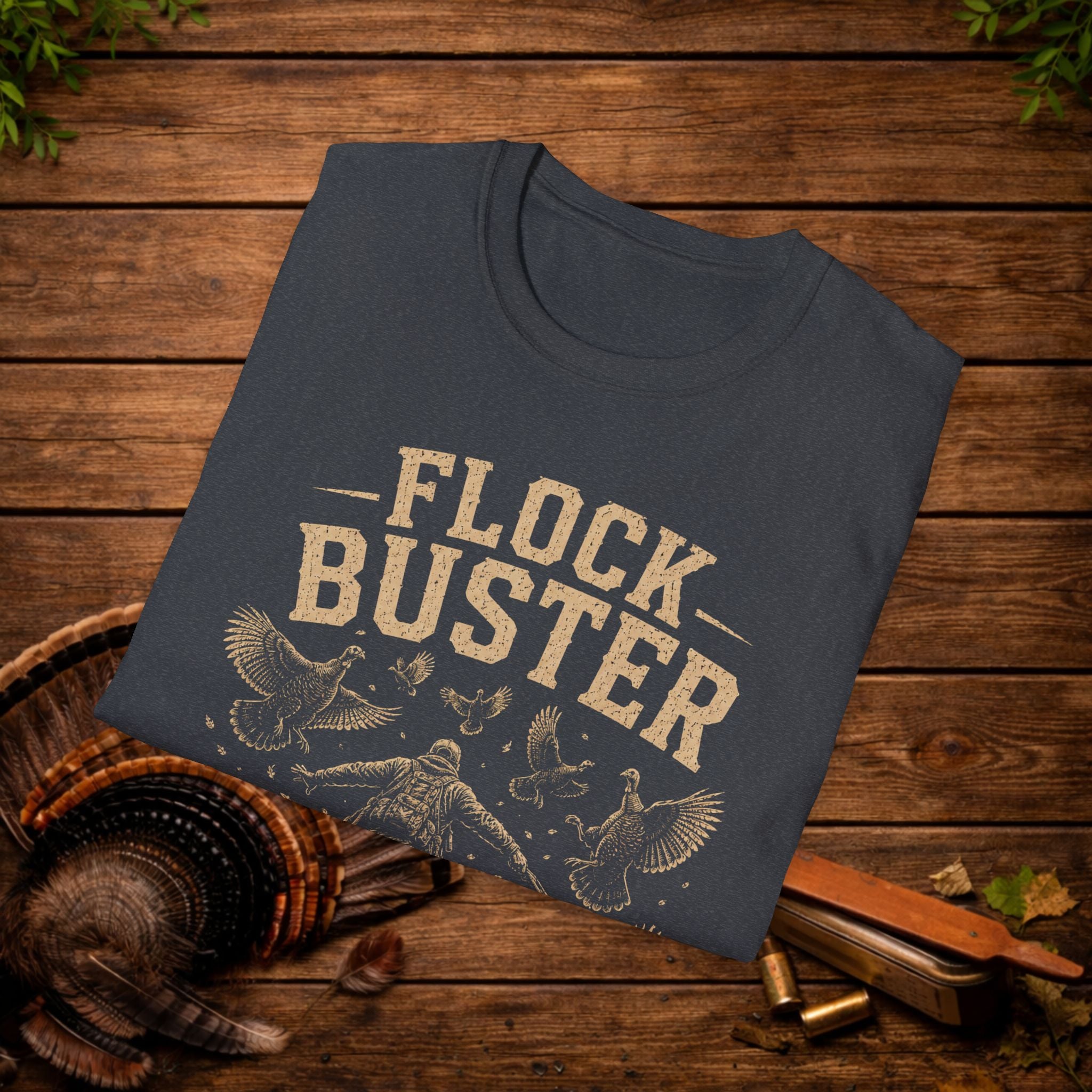 Flock Buster Hunting T-Shirt | Fall Turkey Season Tee | Wild Wonderful Wear
