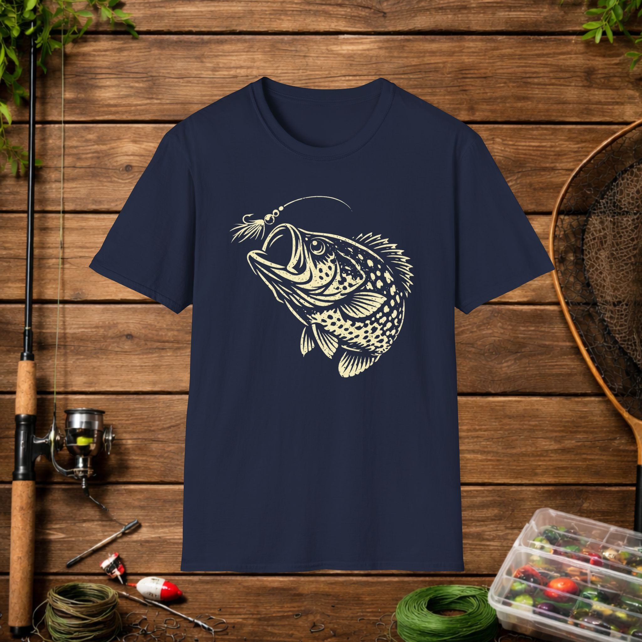 Bream Slayer Shirt – Panfish Assassin Fishing Tee – Stack Slabs Crappie Angler Shirt – Funny Fishing Shirt for Fishermen