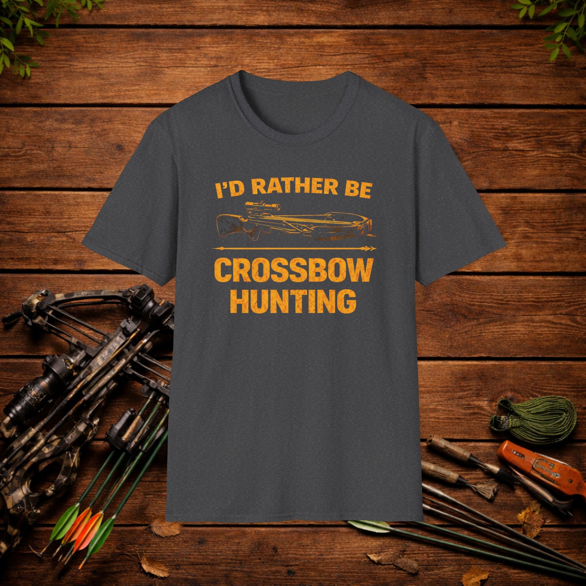 I’d Rather Be Crossbow Hunting Shirt – Deer Hunter Tee – Bowhunter Apparel – Archery Season Shirt – Hunter Gift