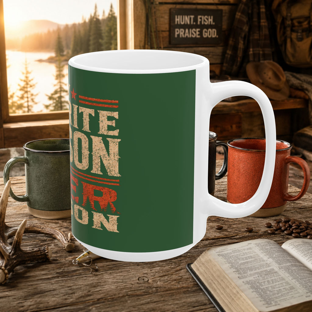 My Favorite Season Is Deer Season Mug — Hunting Coffee Cup (11oz & 15oz)