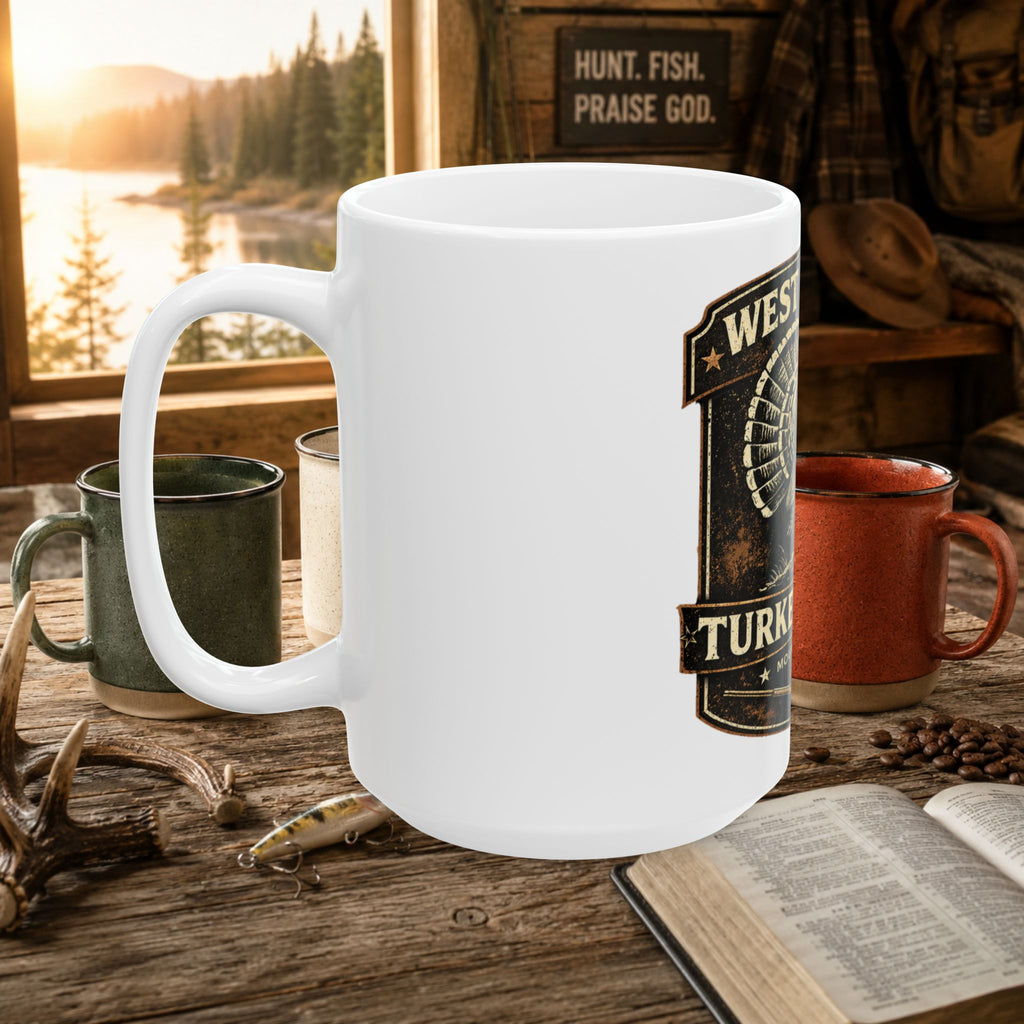 West Virginia Turkey Season Hunting Coffee Mug – 15oz Ceramic