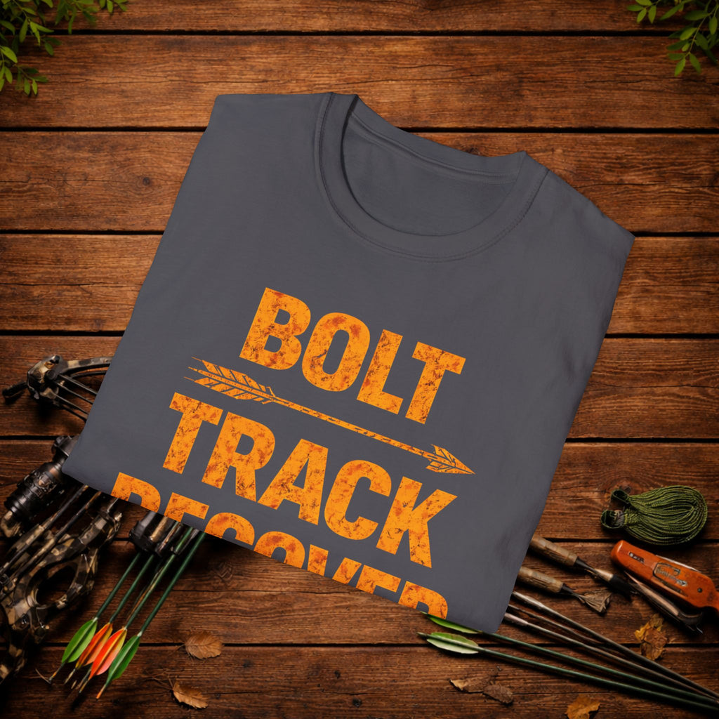 Bolt Track Recover Crossbow Hunting Shirt – Deer Hunting Tee – Bowhunter Apparel – Hunter Gift