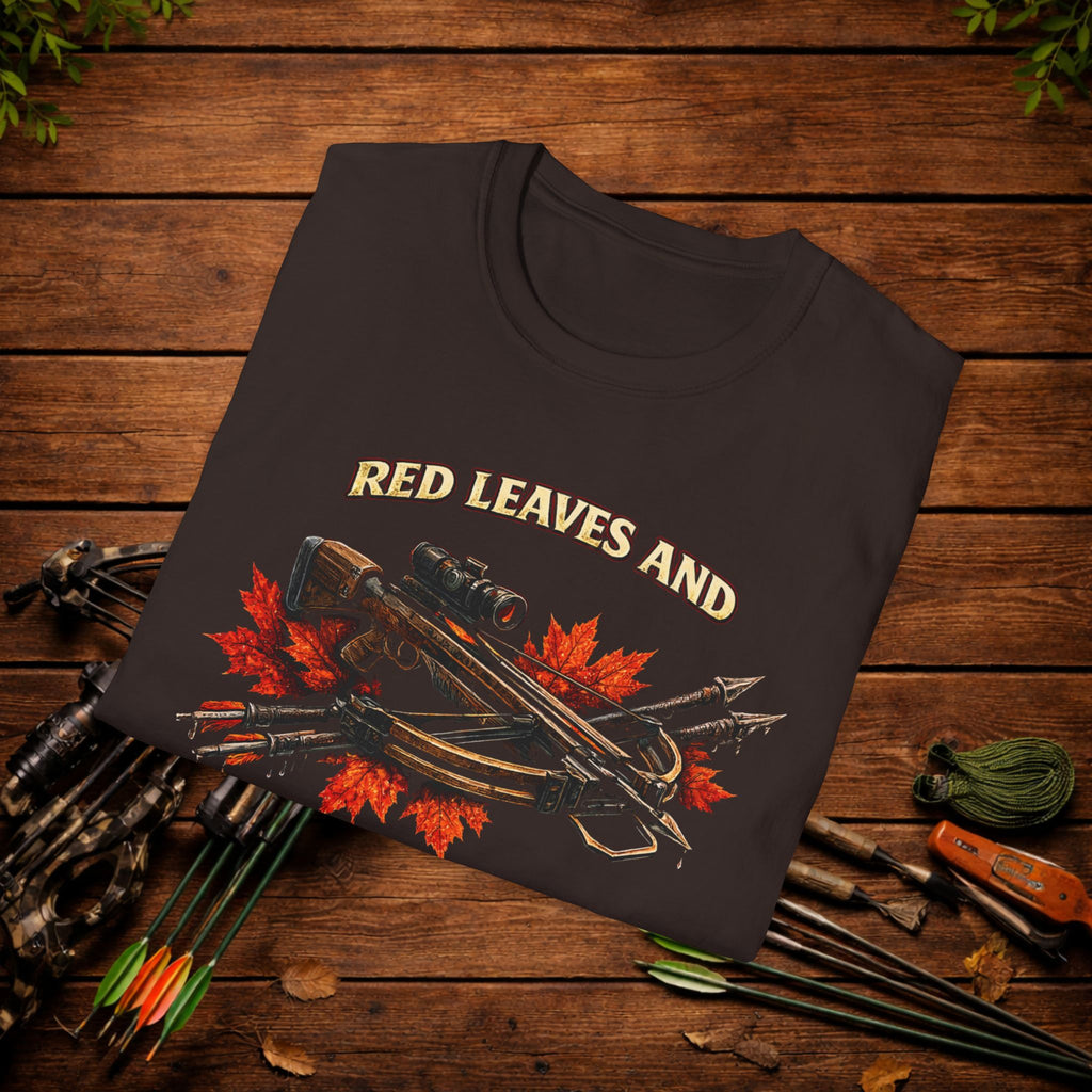 Red Leaves and Wet Shafts Crossbow Hunting Shirt