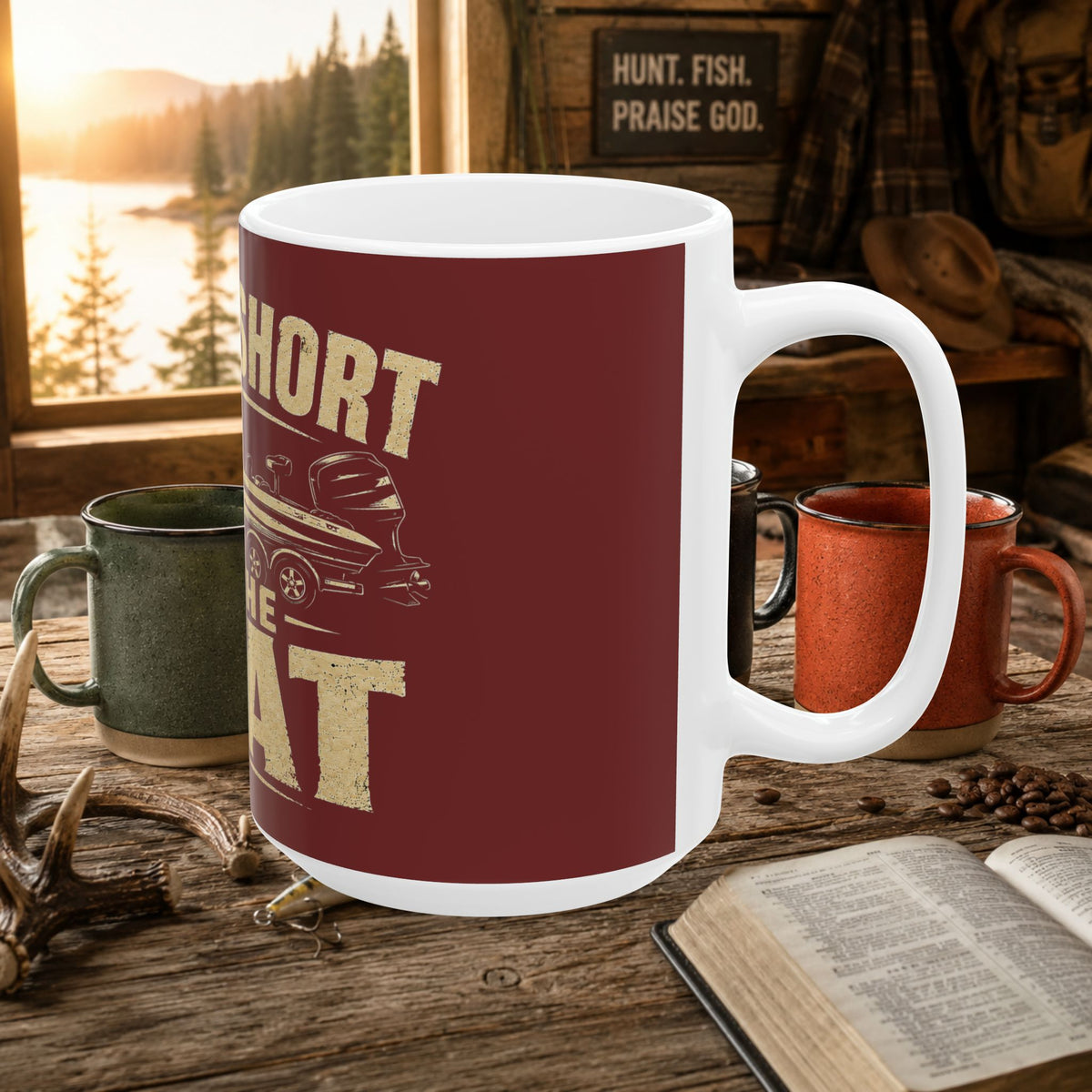 Life Is Short Buy the Boat Coffee Mug – 15oz Ceramic