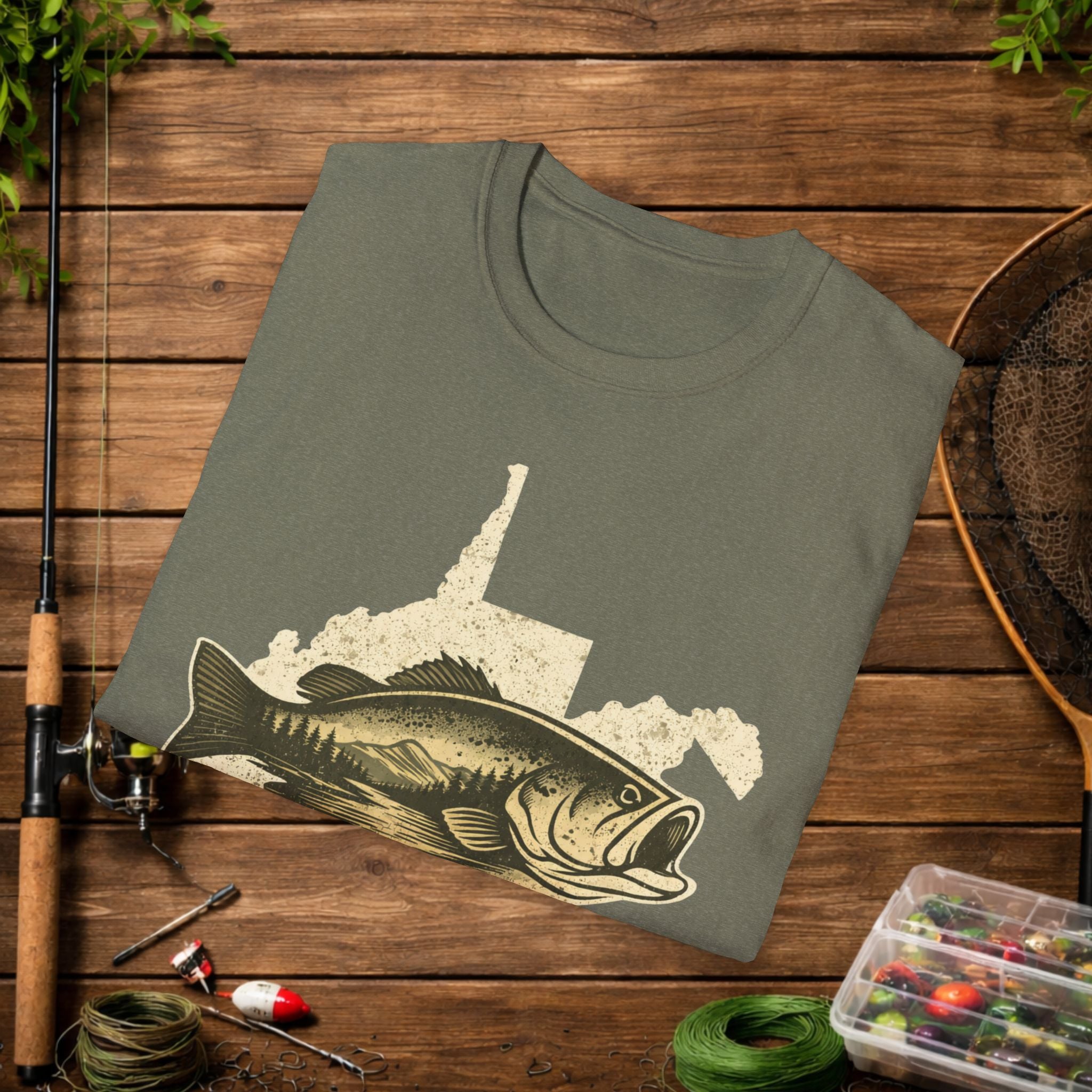 Bass Fishing Shirt Vintage | Largemouth Bass Graphic Tee | Fisherman Gift | Outdoor Fishing Shirt | Angler Apparel | Lake Life Tee