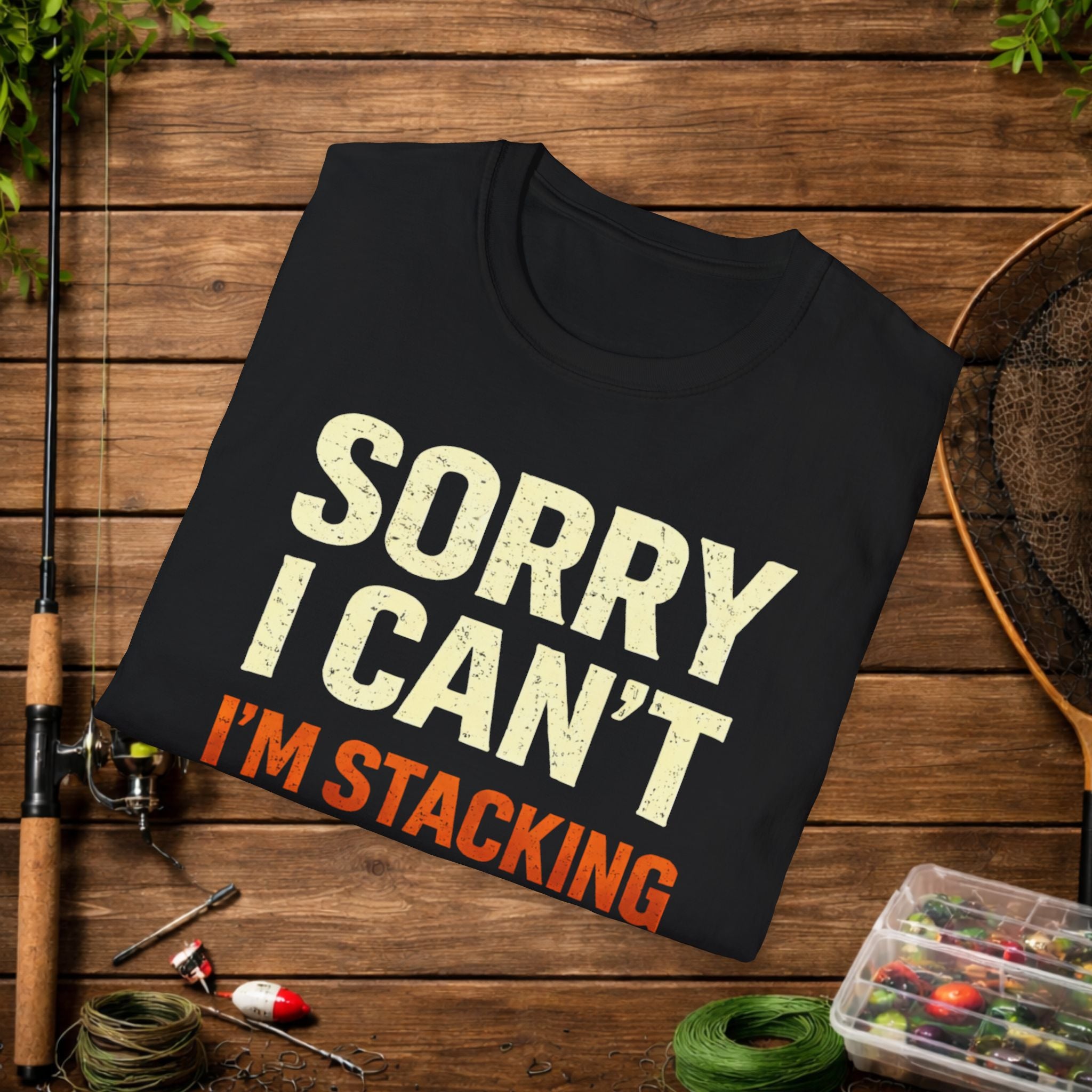 Sorry I Can’t I’m Stacking Slabs Shirt – Funny Crappie Fishing Tee – Bream & Panfish Angler Shirt – Fishing Gift