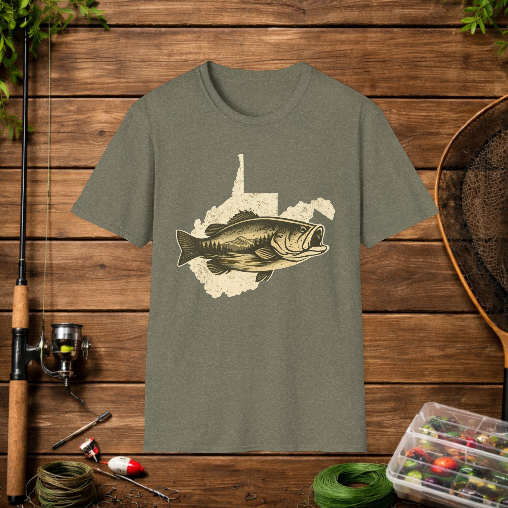 Bass Fishing Shirt Vintage | Largemouth Bass Graphic Tee | Fisherman Gift | Outdoor Fishing Shirt | Angler Apparel | Lake Life Tee