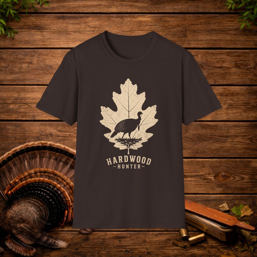 Hardwood Hunter Turkey T-Shirt — Autumn Leaf Turkey Graphic Tee