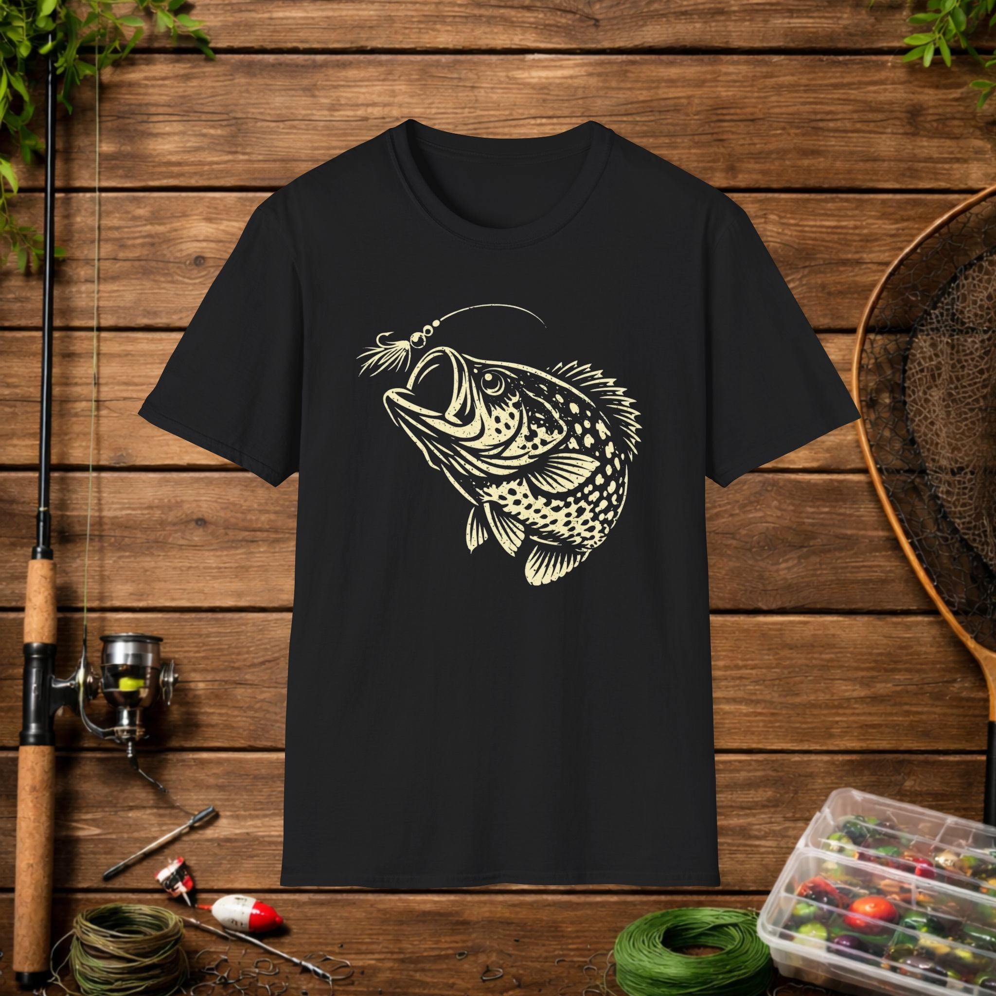 Bream Slayer Shirt – Panfish Assassin Fishing Tee – Stack Slabs Crappie Angler Shirt – Funny Fishing Shirt for Fishermen
