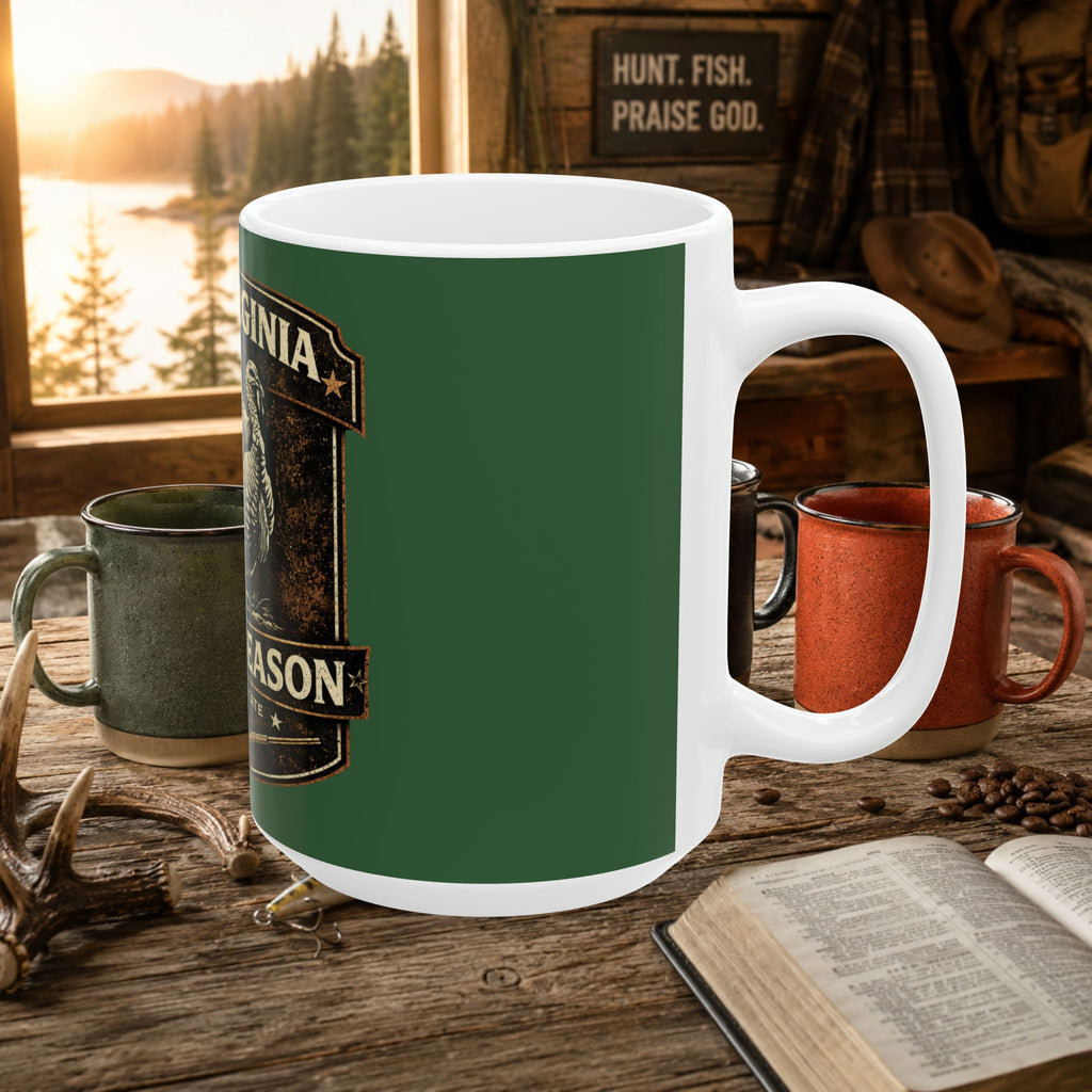 West Virginia Turkey Season Mug — Hunting Coffee Cup (11oz/15oz)