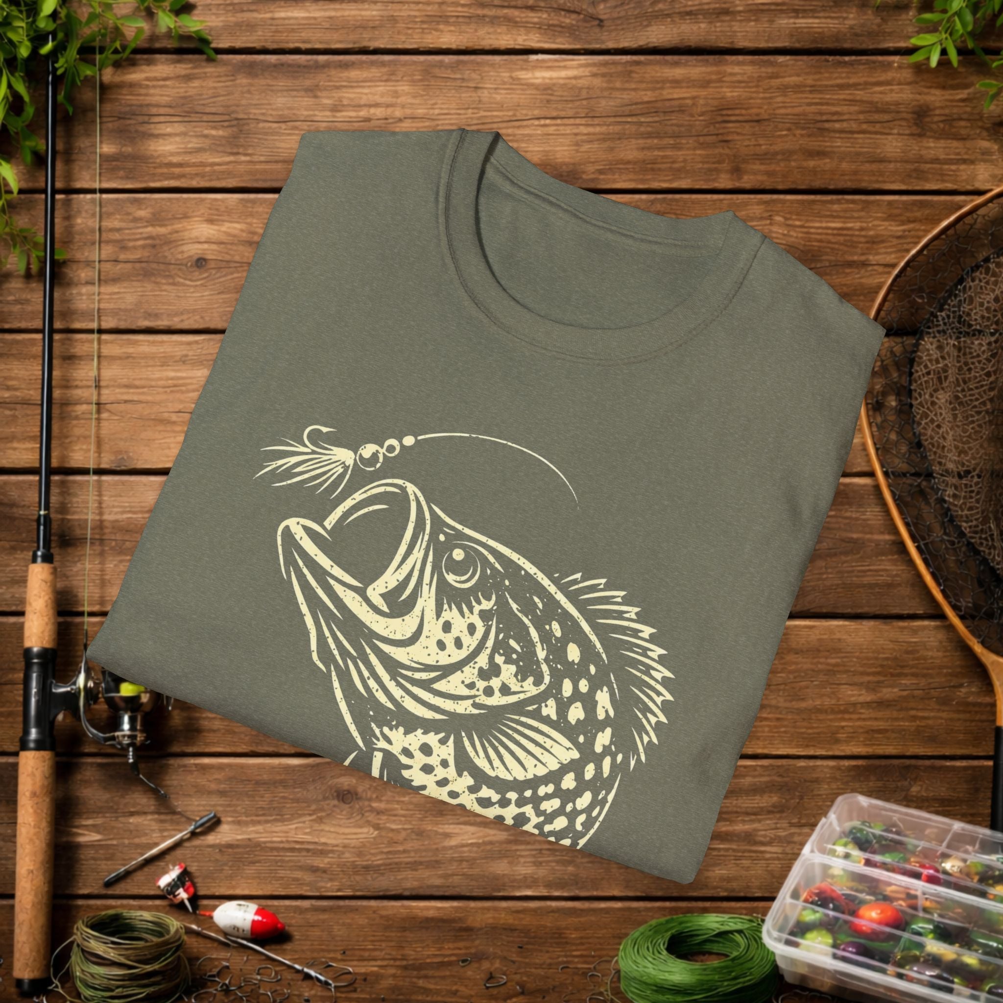 Bream Slayer Shirt – Panfish Assassin Fishing Tee – Stack Slabs Crappie Angler Shirt – Funny Fishing Shirt for Fishermen