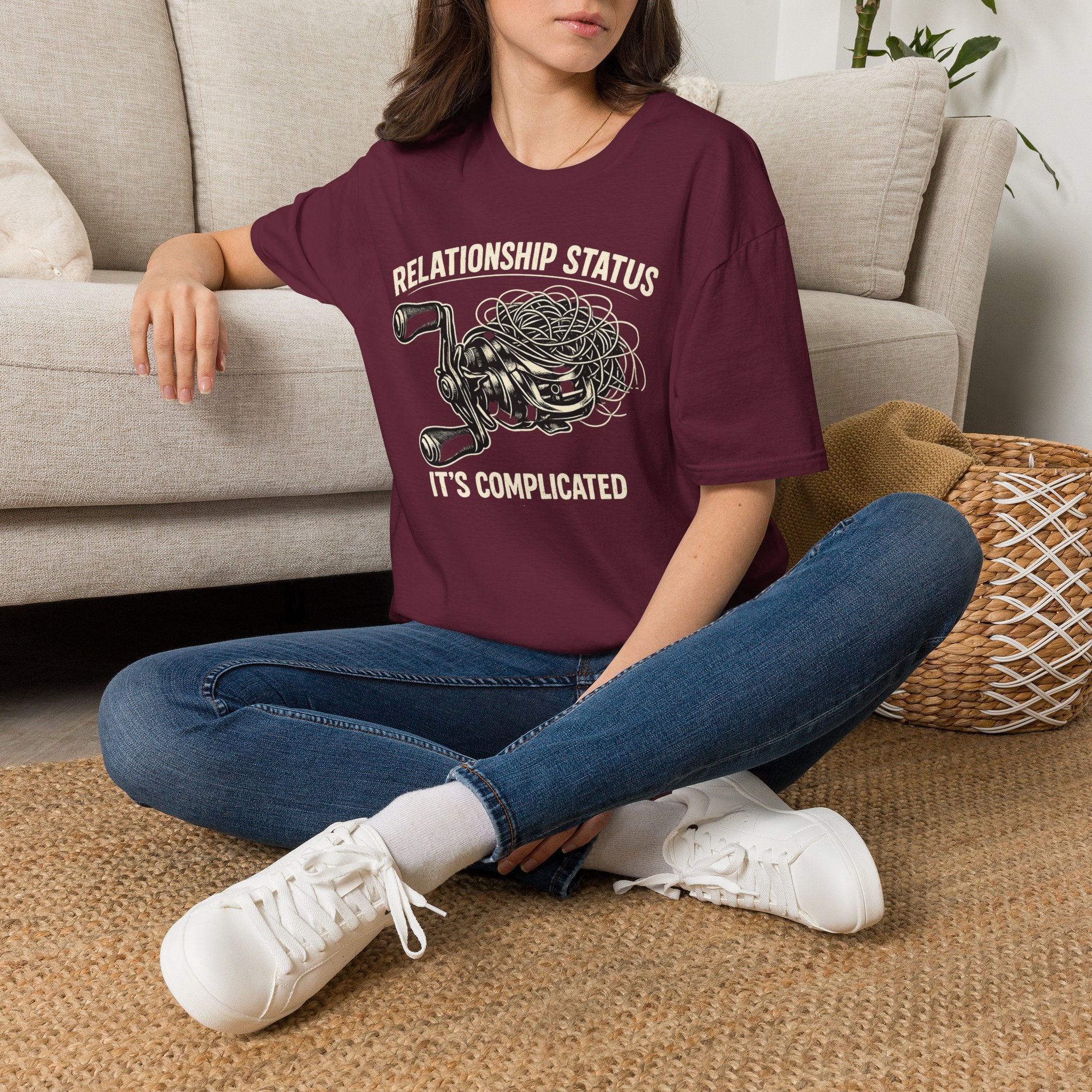 Relationship Status T-Shirt — 'It's Complicated' Funny Fishing Tee