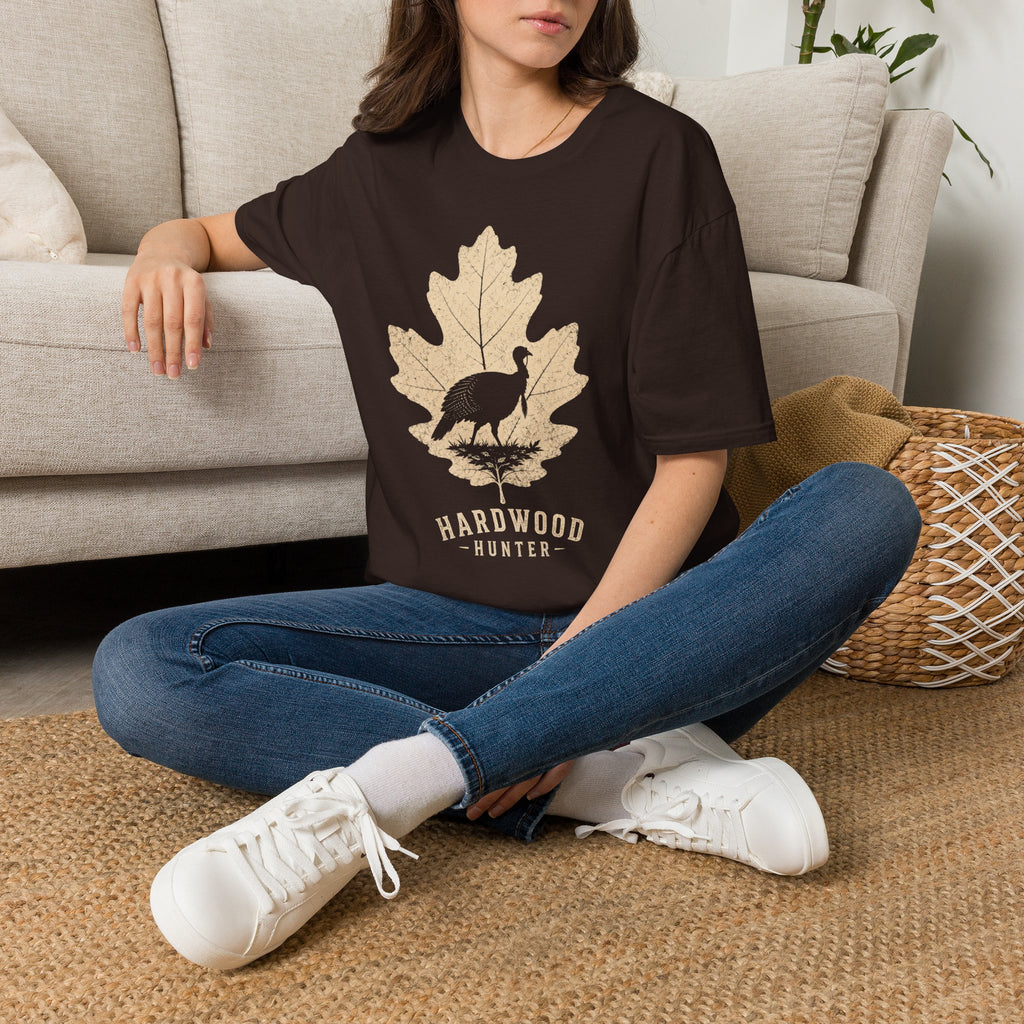 Hardwood Hunter Turkey T-Shirt — Autumn Leaf Turkey Graphic Tee