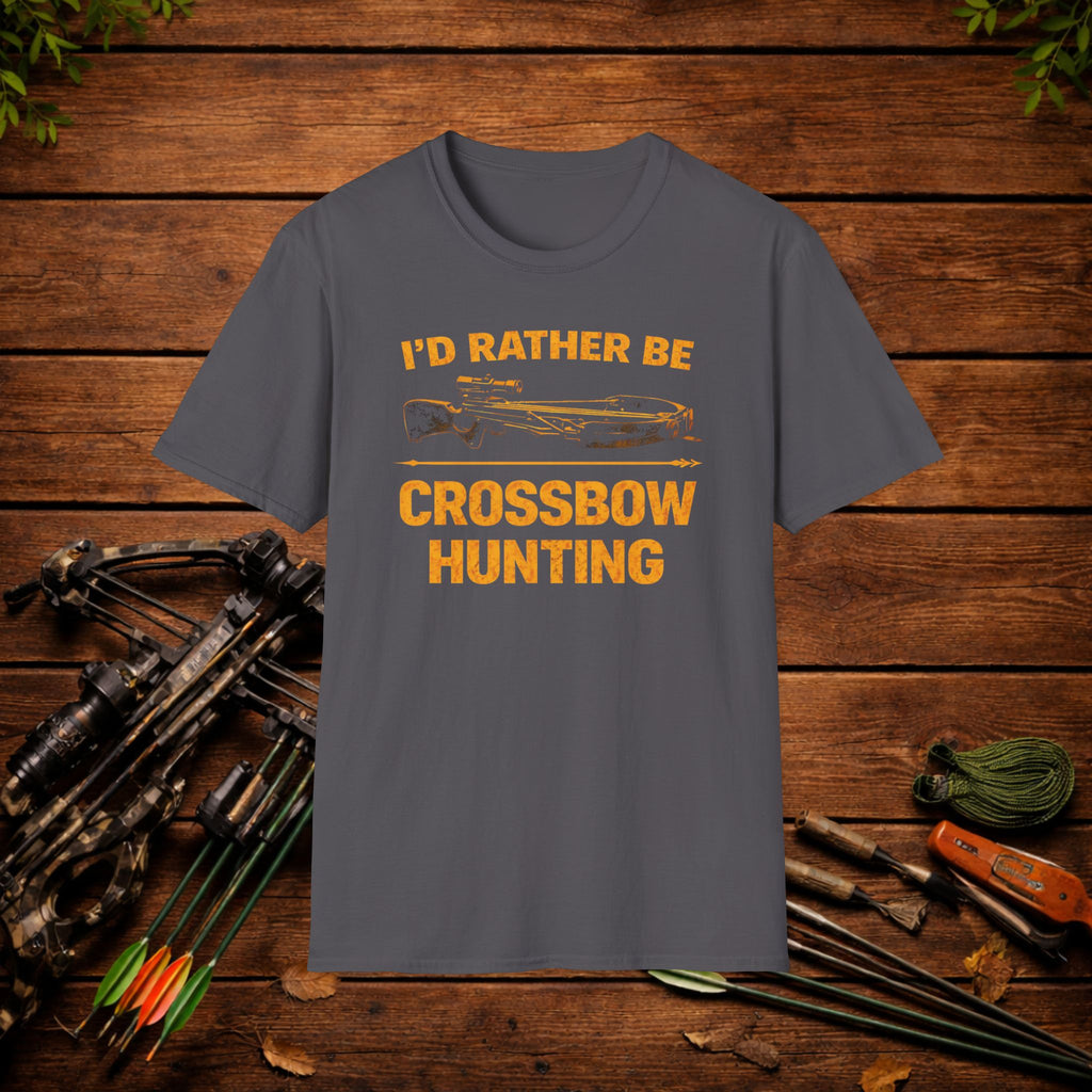 I’d Rather Be Crossbow Hunting Shirt – Deer Hunter Tee – Bowhunter Apparel – Archery Season Shirt – Hunter Gift