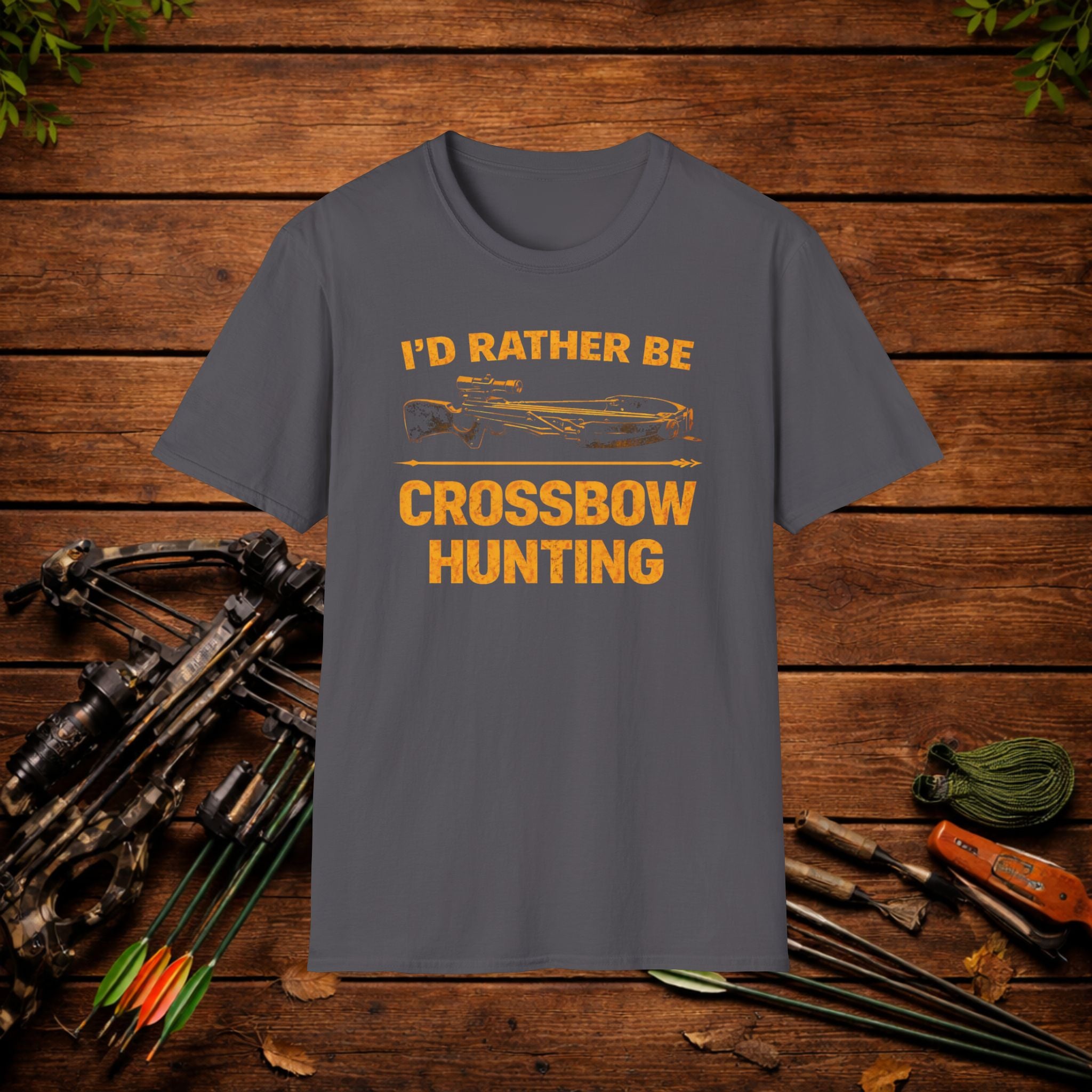 I’d Rather Be Crossbow Hunting Shirt – Deer Hunter Tee – Bowhunter Apparel – Archery Season Shirt – Hunter Gift
