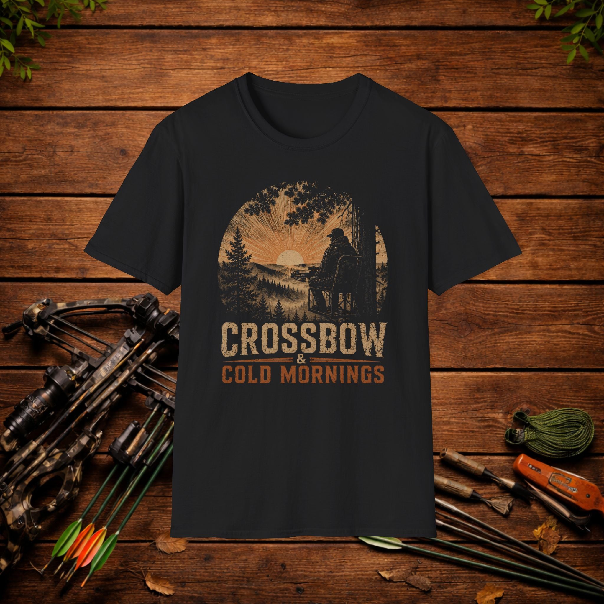 Crossbow & Cold Mornings Hunting T-Shirt