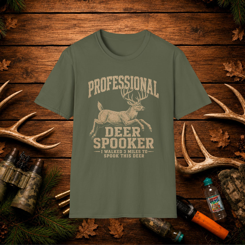Professional Deer Spooker T-Shirt — Funny Hunting Shirt for Outdoorsmen