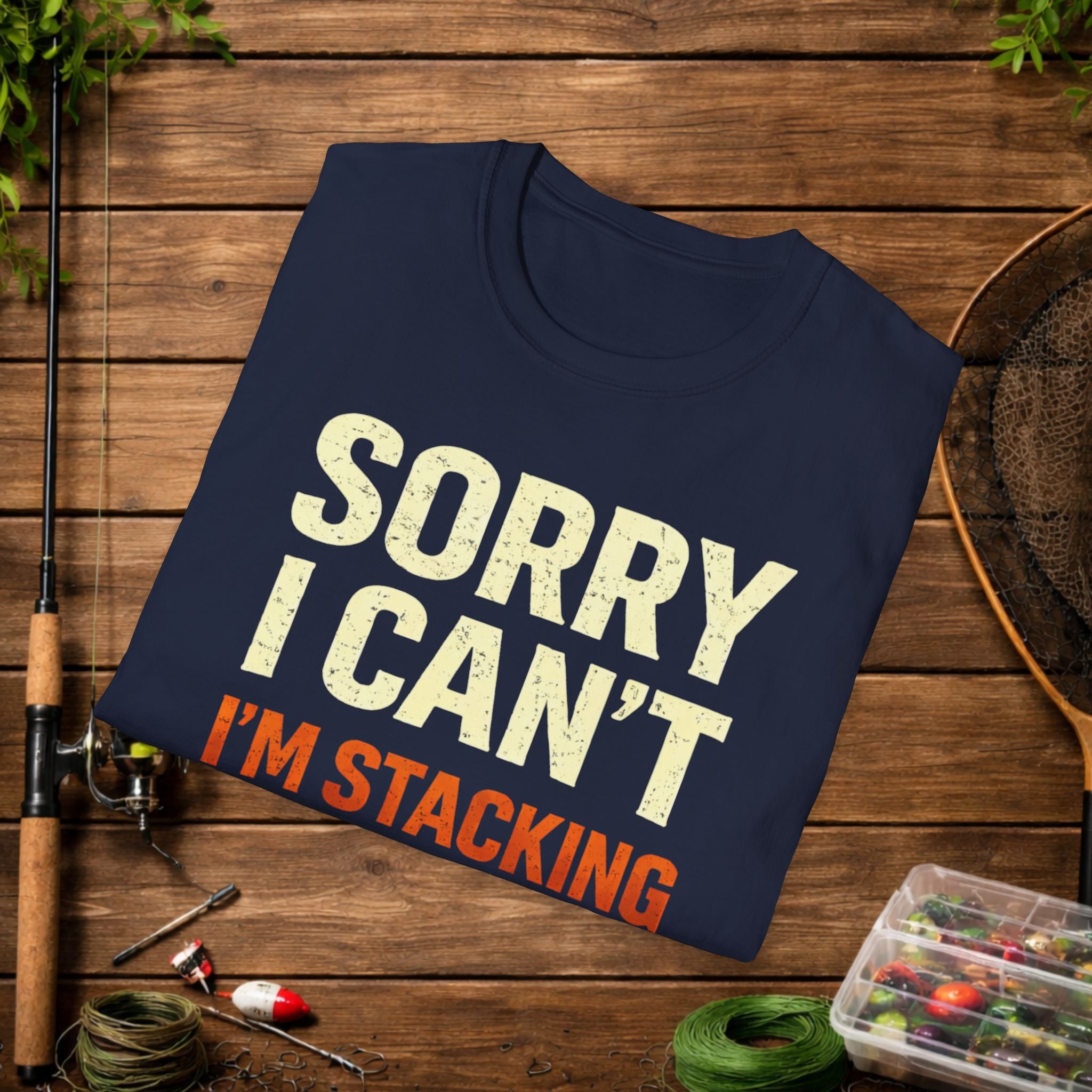 Sorry I Can’t I’m Stacking Slabs Shirt – Funny Crappie Fishing Tee – Bream & Panfish Angler Shirt – Fishing Gift