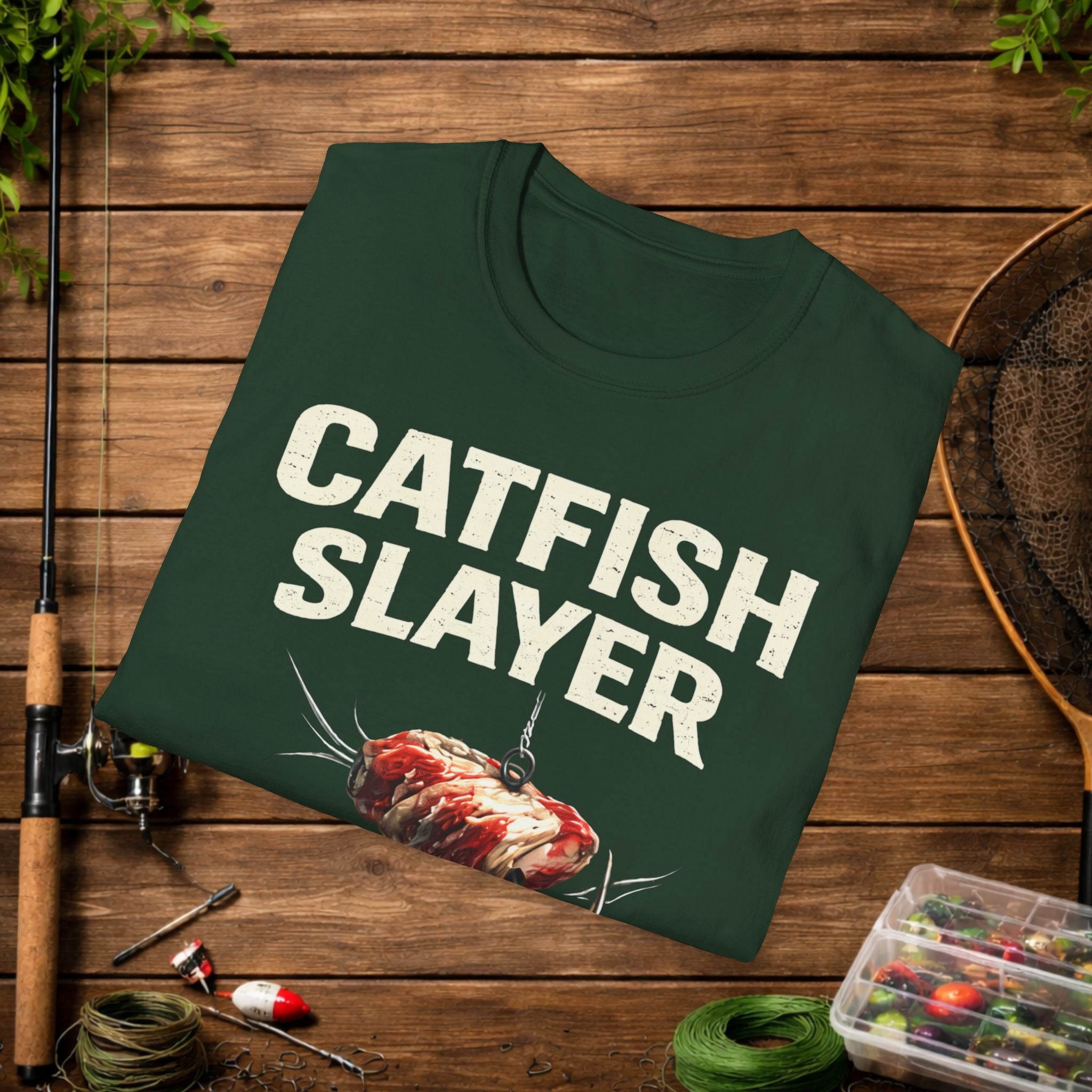 Catfish Slayer Shirt – Limits or GTFO Fishing Tee – Catfishing Angler Shirt – Funny Catfish Fishing Shirt